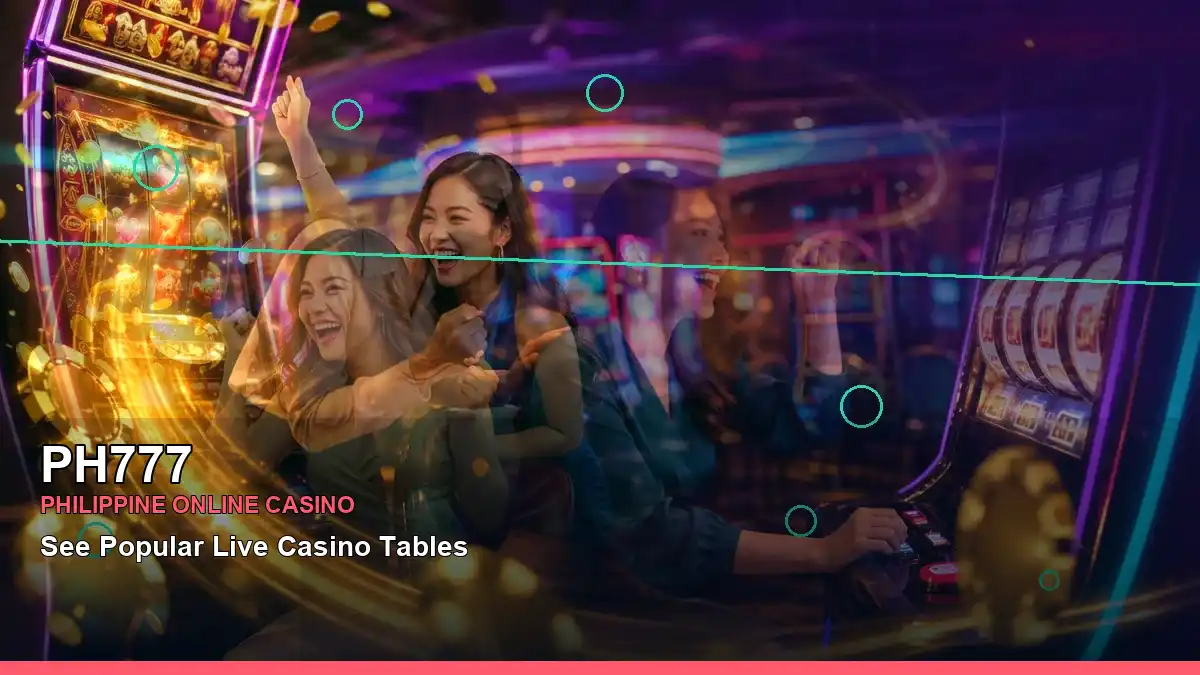 PH777 mobile casino games shown in a wide reel-inspired scene